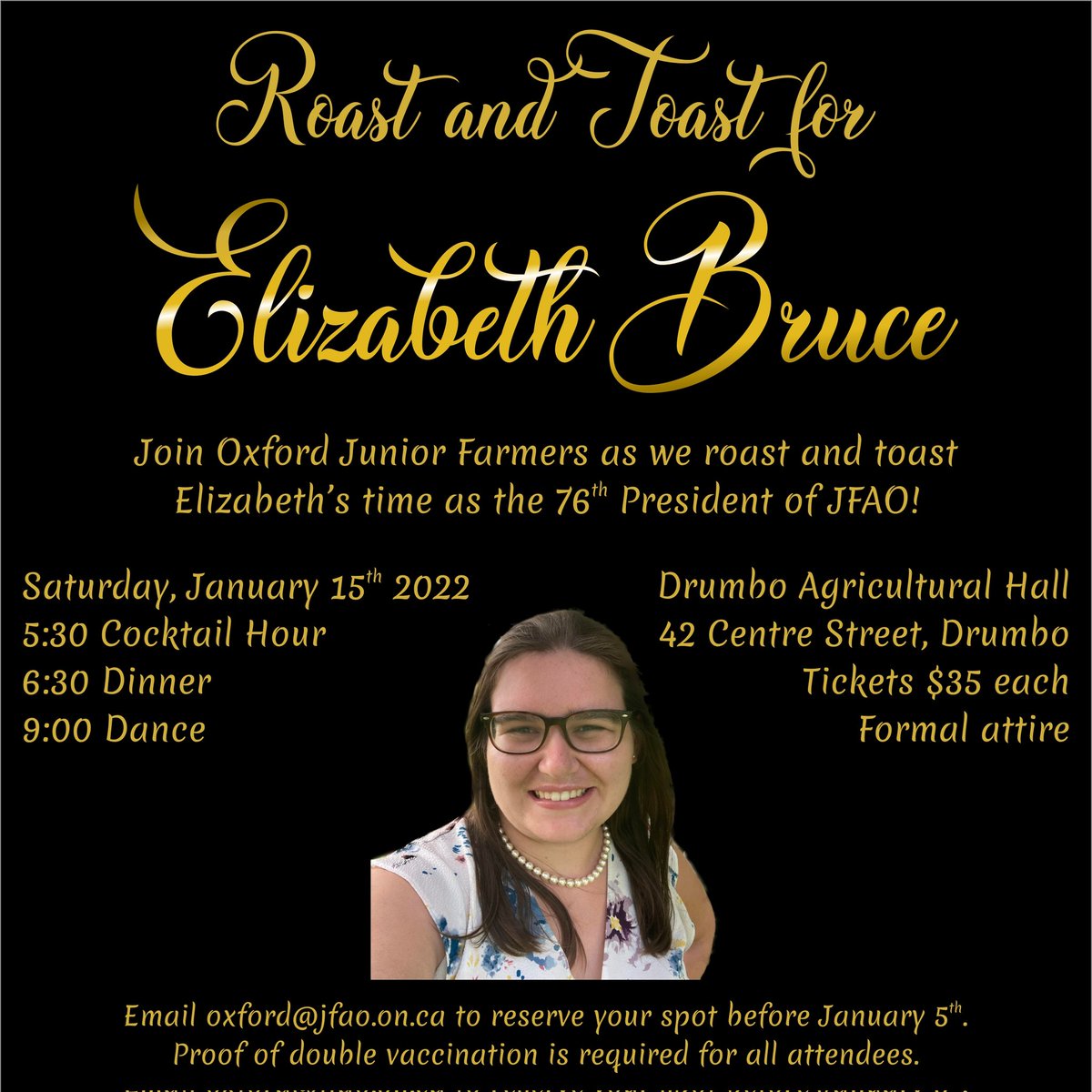 Here's a sure sign of the end of the year!
Contact Oxford County Junior Farmers to get your tickets for Elizabeth's Roast &amp; Toast before January 5th!!
🍞🔥🥂🎉
#roastandtoast #oxfordcounty #pastpresident #jfao #tickets