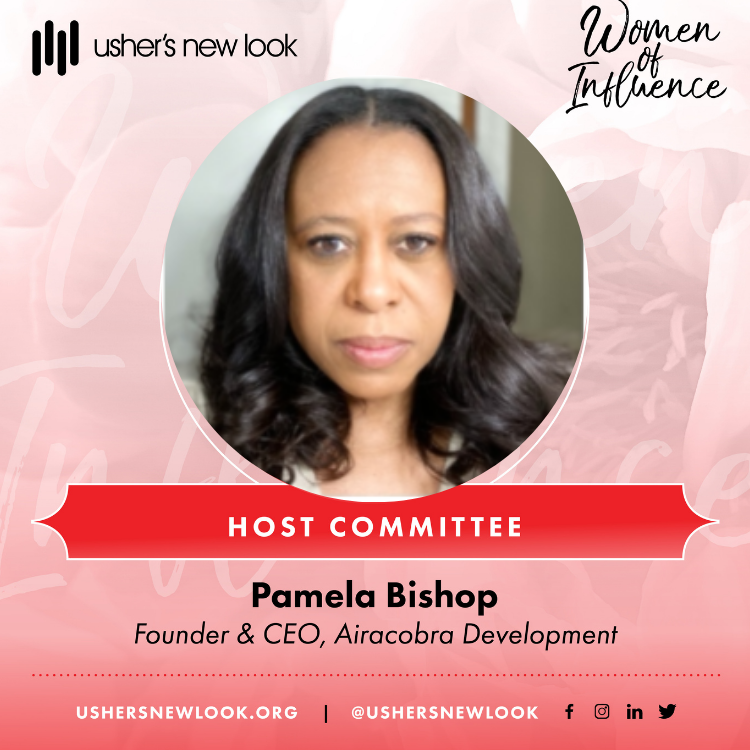 UshersNewLook's tweet image. We are honored to have Pamela Bishop, Founder &amp;amp; CEO of Airacobra Development, serve as a Host Committee member for our 2021 Women of Influence Tea. It's not too late to join us! click here to purchase tickets. ow.ly/Q9Hg50H88hg
#ushersnewlook #holidaytea #womenofinfluence