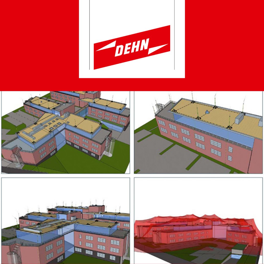 DEHN_uk's tweet photo. One of the services we offer is DEHNconcept. 
Our process includes 3D planning of your structures, risk analysis and tender specifications.

Visit our website to learn more or email us at info@dehn.co.uk.

#DEHNProtects #LightningProtectionSystems https://t.co/OSnPiLmGyc