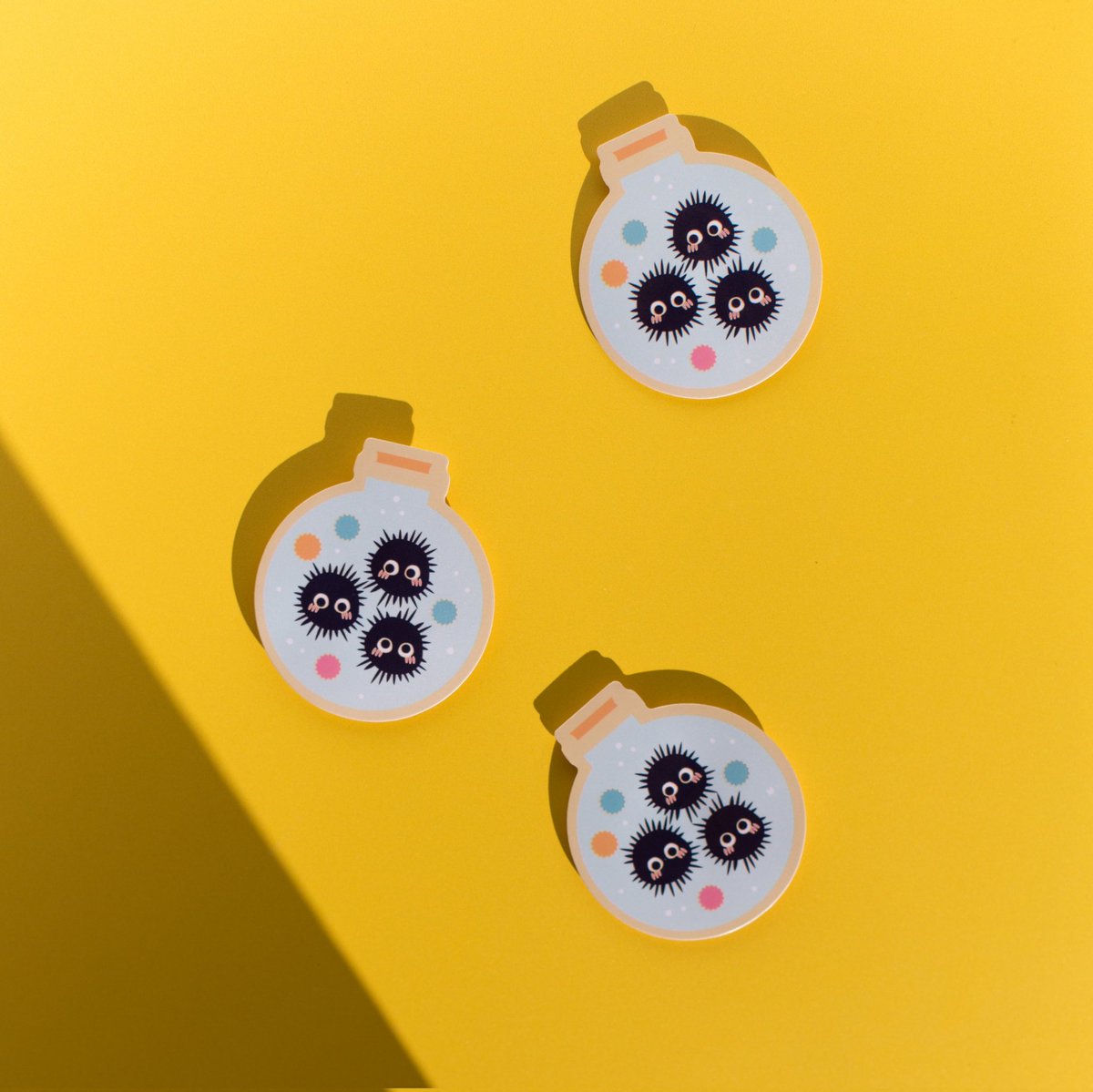 Our Soot Sprites or Susuwatari (すすワタリ) stickers make perfect stocking stuffers 🎅