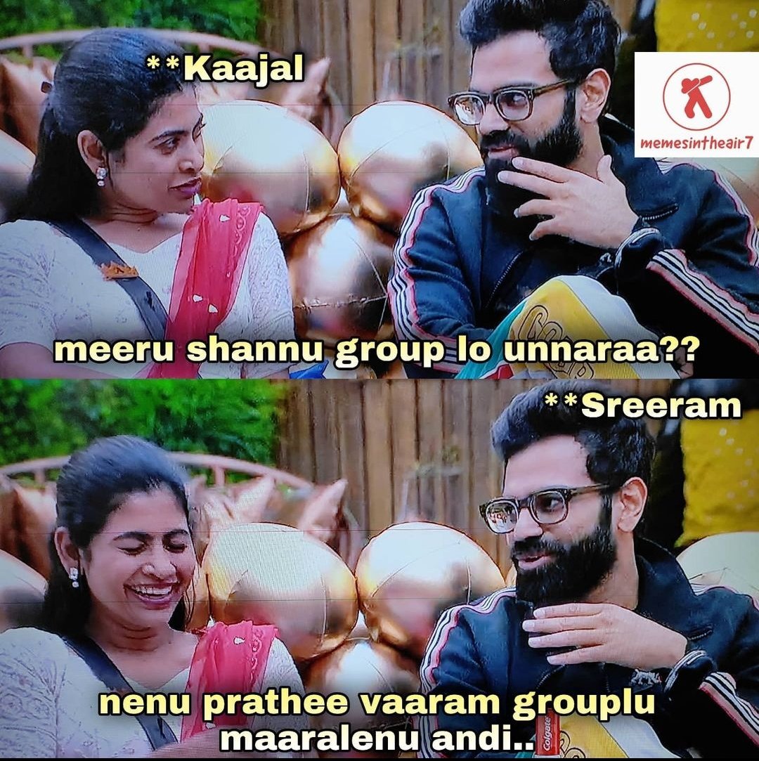 granduer143's tweet photo. Gattiga navvesi cover cheyali leda edchi cover cheyali. Ee #SuMaKa (Sympathy Make Kavali) group ki SRC ki answer cheppaleka poyaru #BiggBossTelugu #biggbosstelugu5 https://t.co/WEjZHqwttq