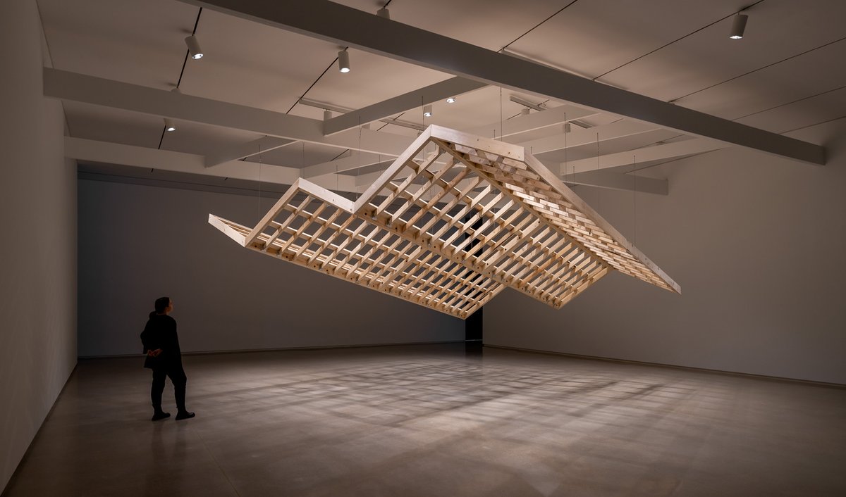 Truck Hunting. An iconic zig-zag roof line for a mid-century modern home. These modular prototypes prized the anesthetization of land for maximum yield per square plot development. #postcommodity proudly displays their trophy. Photo by #BlaineCampbell, Courtesy #RemaiModern