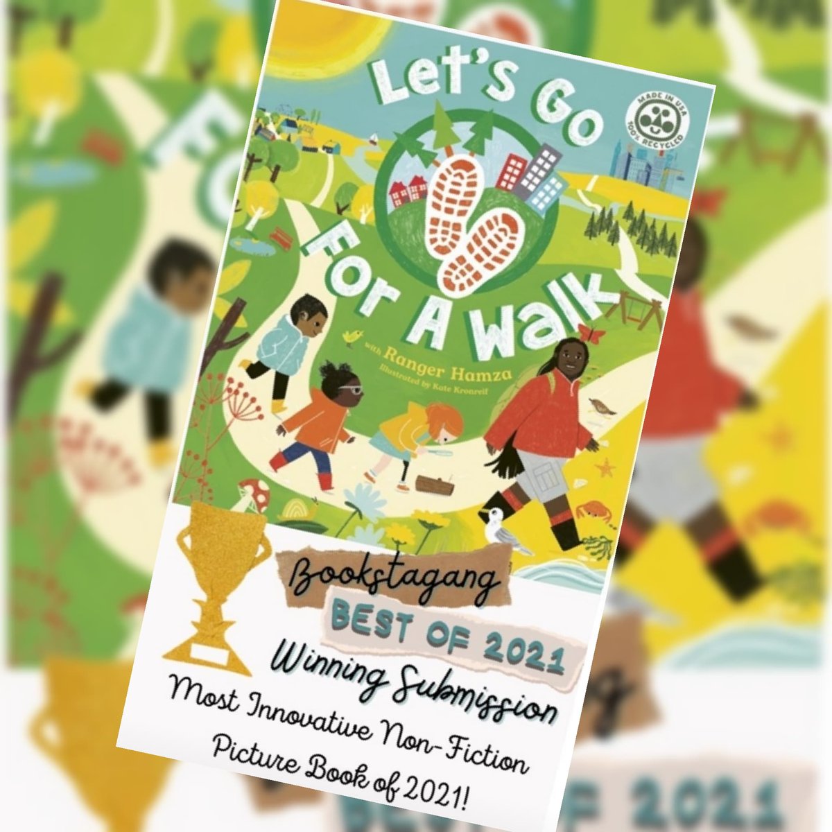 We're absolutely delighted today to learn that our LGFAW book has won Most Innovative Non-Fiction Picture book for the Bookstagang Best of 2021 🏆

Massive thank you to the team at Bookstagang for, and congratulations to everyone who was involved in the making of the book 🥂