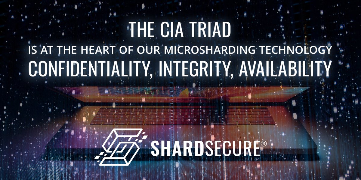 ShardSecure's tweet photo. The CIA triad - confidentiality, integrity, availability is at the heart of our #Microsharding technology. https://t.co/s0e00uYpHK
#CIAtriad #ShardSecure #Microsharding #cybersecurity #dataprivacy #datasecurity #cloudsecurity https://t.co/9709a4XL06