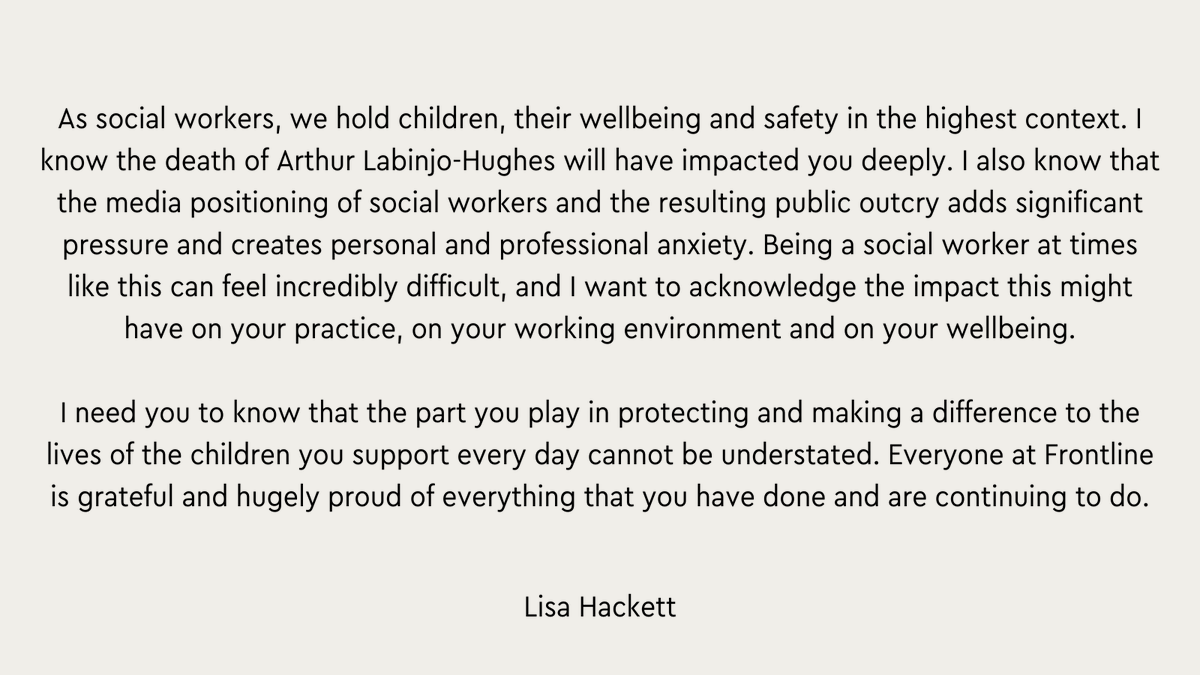 Frontline | children's charity tweet media