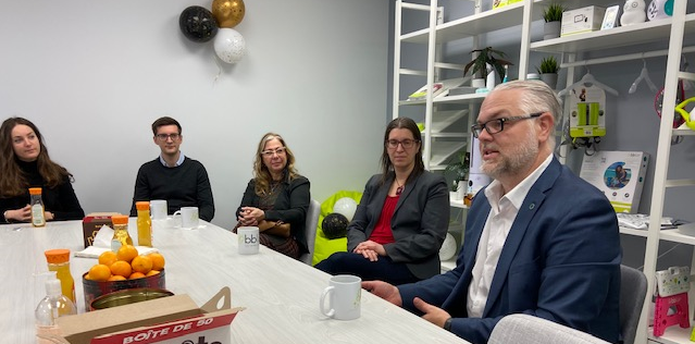 Excell_Indust's tweet photo. A look back at the last Exporters' Table of the year 2021 which took place at Bblüv group, a fast-growing Montreal-based company specialized in the design and distribution of baby products. https://t.co/UUaqqK2xrZ