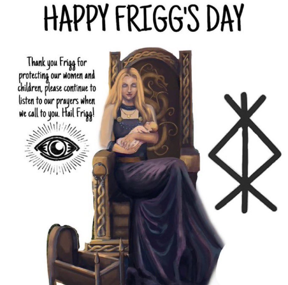 Happy Frigg’s Day #Frigg #Odin #FriggsDay