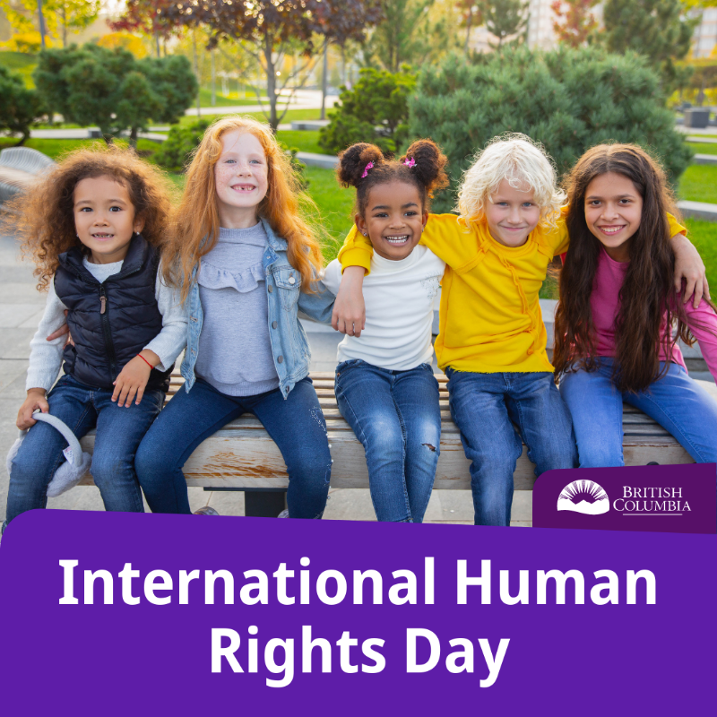 jjhorgan's tweet photo. On #HumanRightsDay, and every day, we recognize the importance of focusing our recovery on building a more fair and equitable BC for everyone.