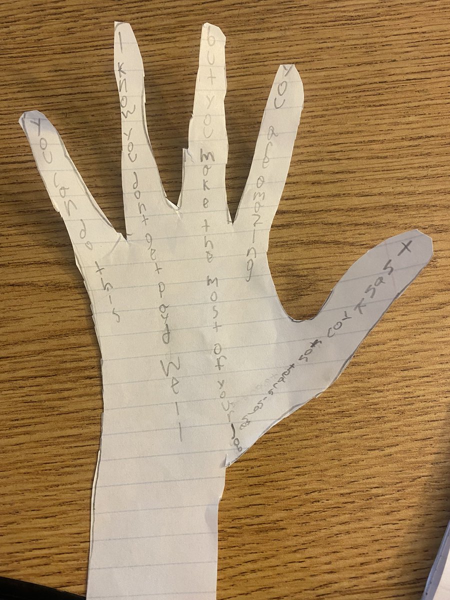 Words of encouragement from a 4th grader. #youcandothis #FabulousFourth @FEScomal