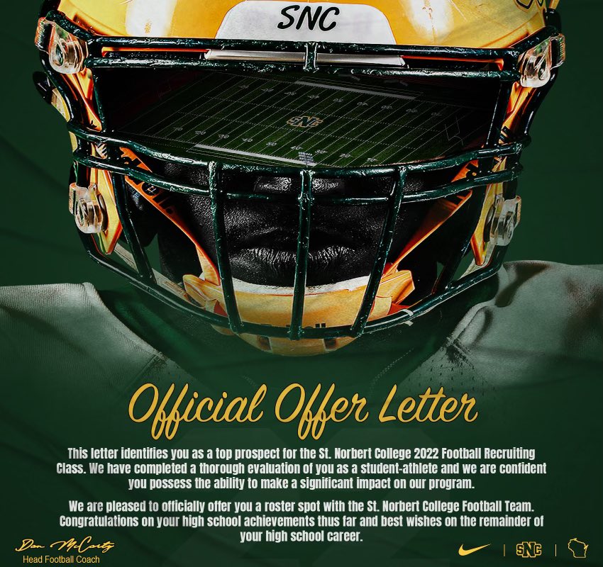 1iamjohnson's tweet photo. Thankful to announce that I’ve received an offer from @SNCfootball! Thanks to @_CoachSWANSON for the opportunity and reaching out. @BenetRedwingFB @CoachBigPete @DeepDishFB @PRZJordan @Lemmingscouting @EDGYTIM @PrepRedzoneIL https://t.co/QrfgdsehGI