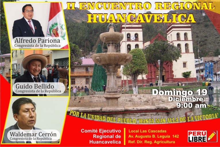 aparionas's tweet photo. A los hermanos huancavelicanos invito al ll ENCUENTRO REGIONAL del Partido Político Nacional Perú Libre a realizarse el día 19 del presente mes. https://t.co/LOB4KmRdOA