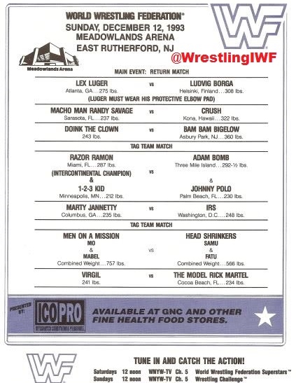 #FBF Which card are you attending at #Meadowlands during This Week in #ProWrestling History:

✅'85 w/ #RoddyPiper & #BrunoSammartino
✅'87 w/ #HulkHogan & #OneManGang
✅'90 w/ #JakeRoberts & #RickMartel
✅'93 w/ #LexLuger & #RandySavage