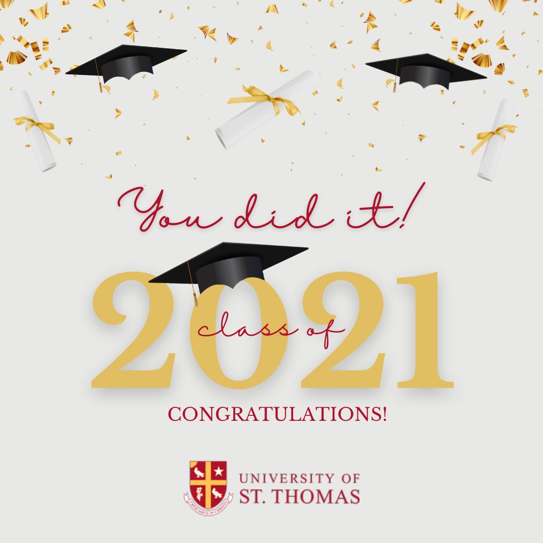Today we celebrate our 2021 Winter Graduates! Congratulations to all! 🎓

#USTHouston #USTCelts #USTAlumni #HoUSTon #BeYourBoldSelf