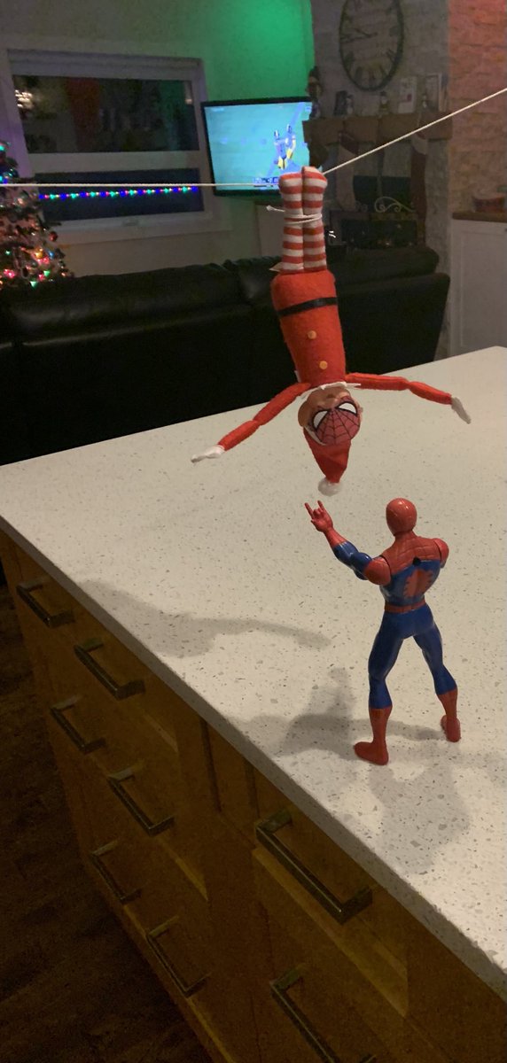 When the elf thinks he can be in a ⁦⁦<a href="/Marvel/">Marvel Entertainment</a>⁩ movie ⁦<a href="/MarvelStudios/">Marvel Studios</a>⁩ #spiderman #nowayhome