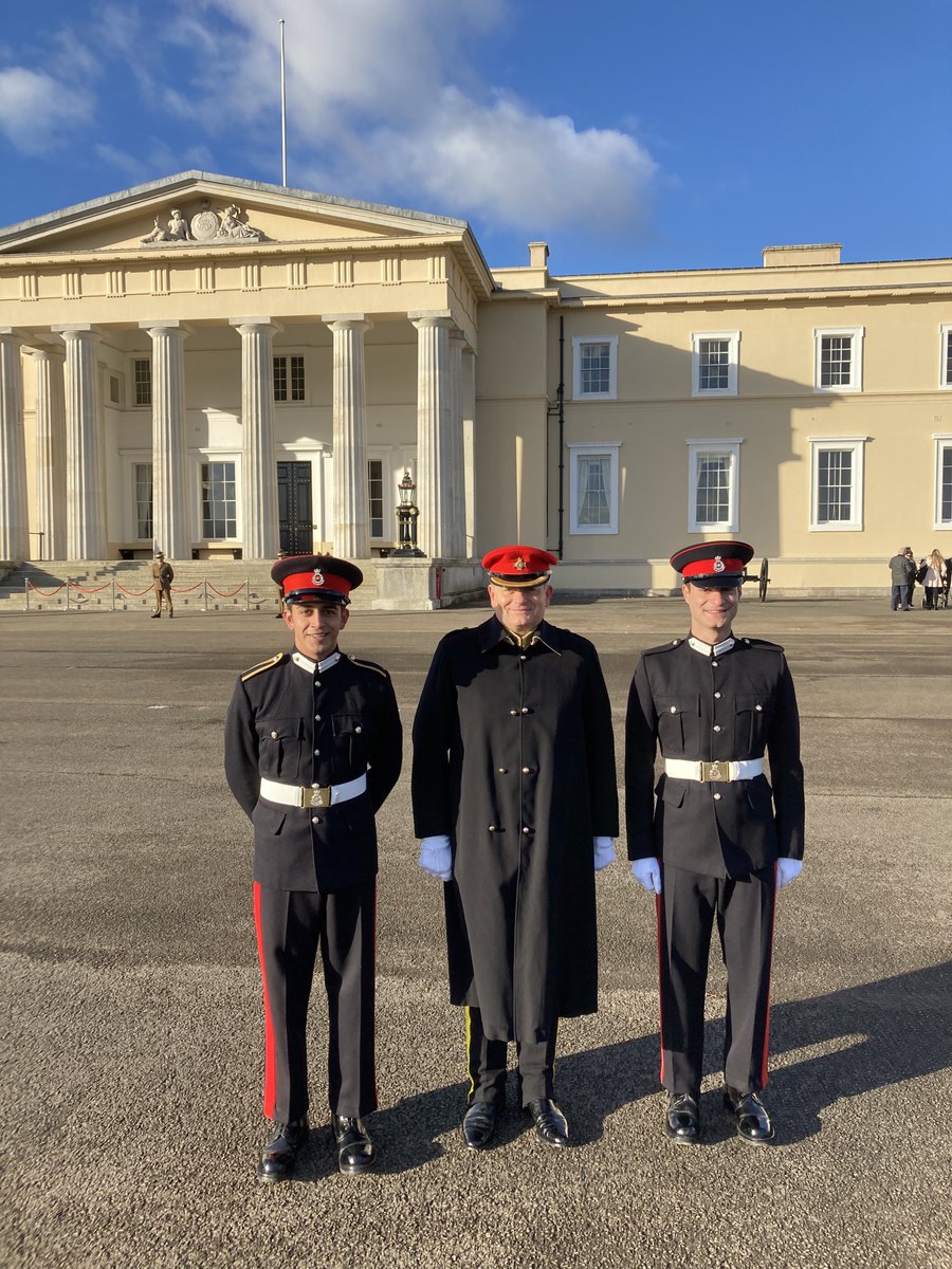 AngusWatson13's tweet photo. On a fresh day for the Sovereign's Parade at @RMASandhurst, a very warm welcome to 2Lt Ben Arulampalam and 2Lt David Emanuel as they are commissioned into @LDLightCav https://t.co/kx1ldTSqhs