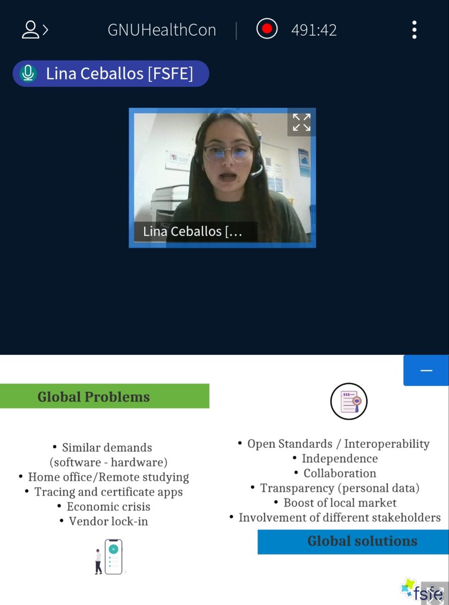 gnusolidario's tweet image. #GHCon2021 Lina Ceballos:  Public Money? Public Code! in the midst of Corona #data and the #privacyrisks #freesoftware