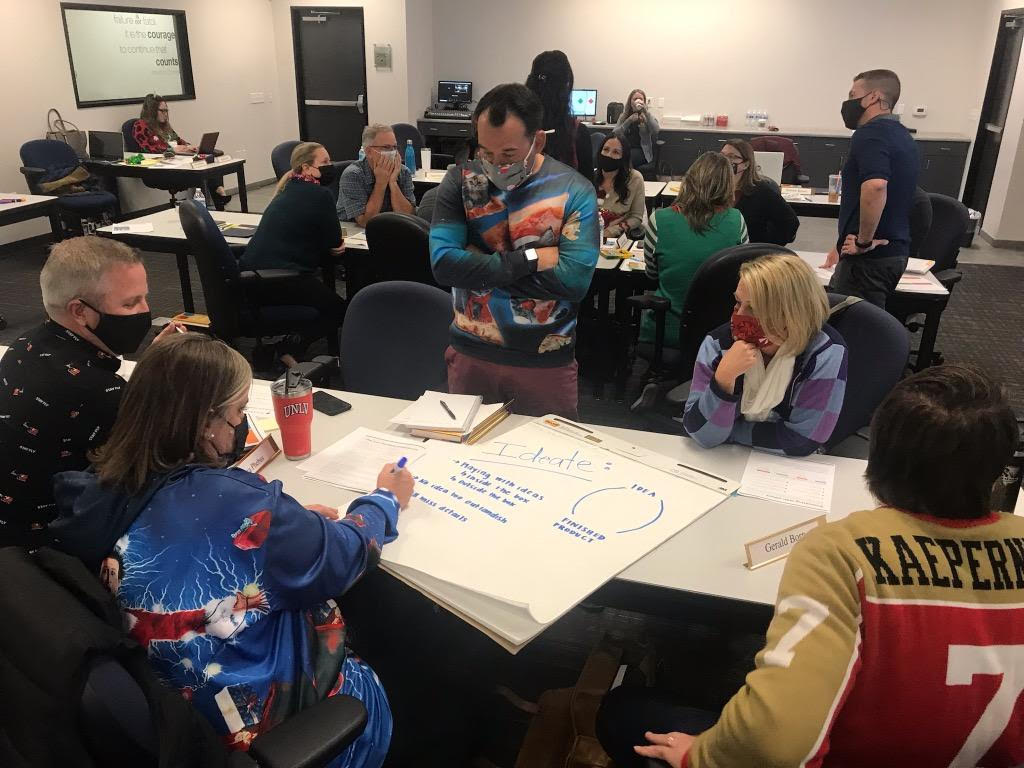LeadNV_EDU's tweet photo. Today our Executive Leadership Academy members are exploring how we individually think and how we can collaborate with others outside our thinking preference with 
@kerricissna
 
#becauseleadershipmatters  #ELAC10 https://t.co/XwZtoThpTW