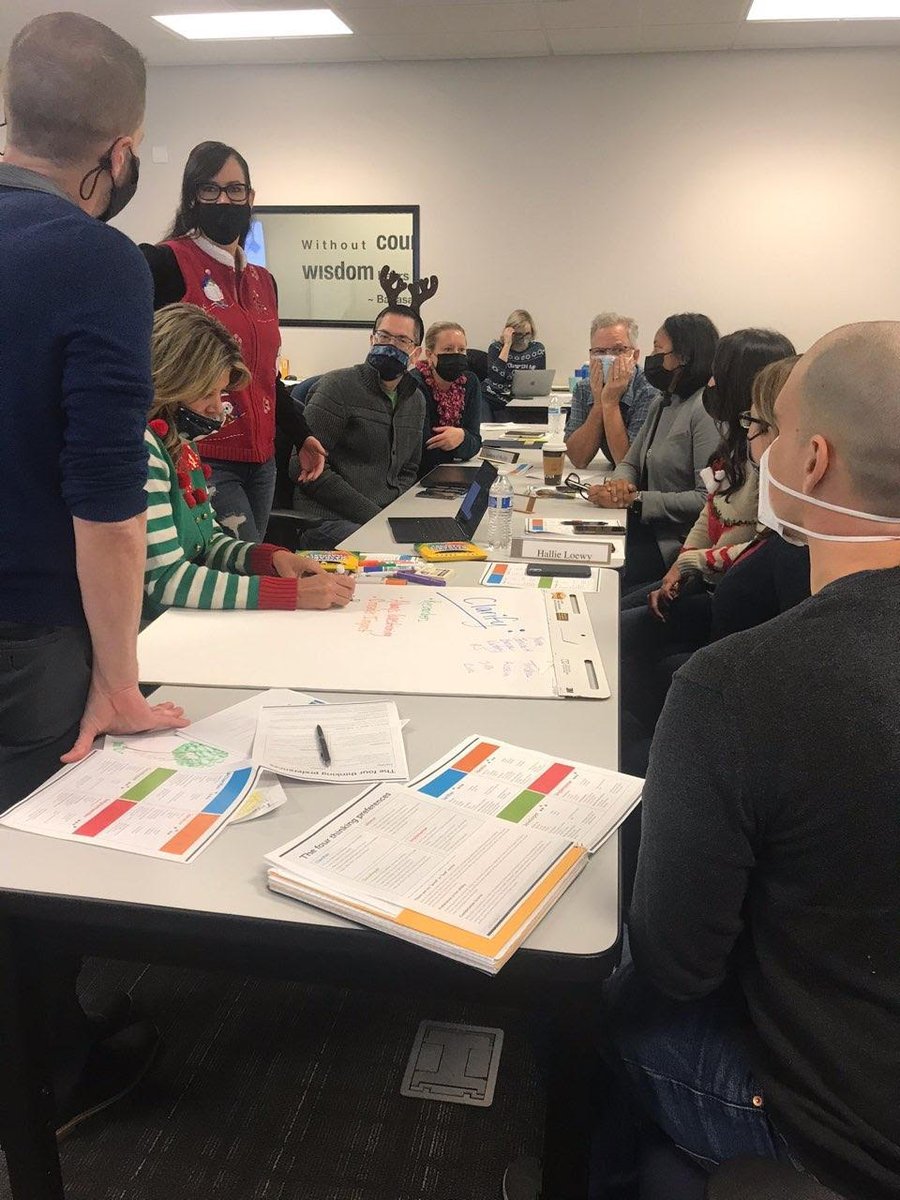 LeadNV_EDU's tweet photo. Today our Executive Leadership Academy members are exploring how we individually think and how we can collaborate with others outside our thinking preference with 
@kerricissna
 
#becauseleadershipmatters  #ELAC10 https://t.co/XwZtoThpTW