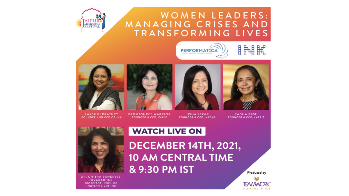 I am delighted to join <a href="/JaipurLitFest/">jaipurlitfest</a> in a panel discussion about the transformational journeys of founders and CEOs, alongside several esteemed women #CEO leaders from <a href="/inktalks/">INKtalks</a>, <a href="/Meemli/">Meemli</a> and <a href="/GetFable/">Fable</a>. Register now to join us on Dec. 14. 
dreamcast-co.zoom.us/webinar/regist…