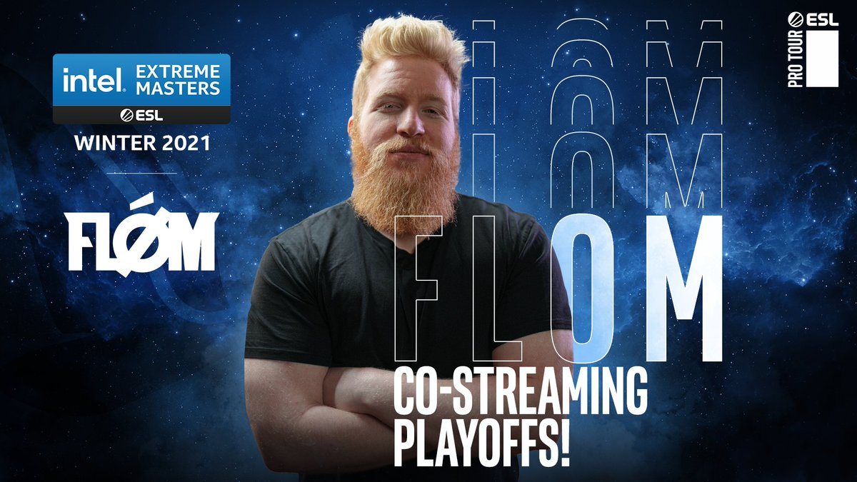 Get your Twitch tabs open 👀 @fl0mtv will be co-streaming the #IEM Winter playoffs this weekend! 🎉 📺twitch.tv/fl0m