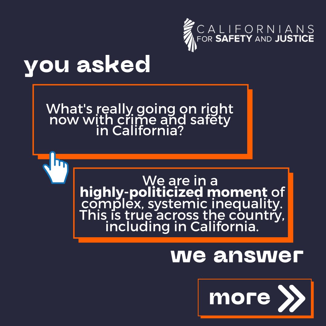 safeandjust's tweet photo. There are many distorted narratives circulating around crime and safety in California and across the nation. We are in an unprecedented era; what we need are innovative, effective safety solutions—not more political blame games. #Prop47 #SharedSafety https://t.co/xCMi72CxoW