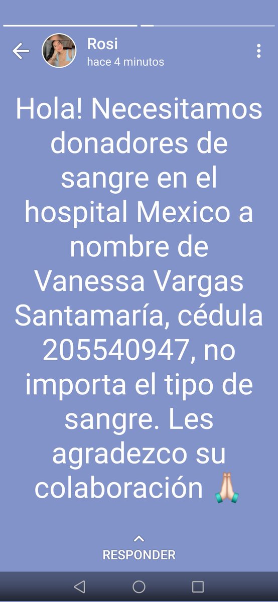 Stephan11005885's tweet photo. Hola, por favor si nos pueden colaborar donando sangre, necesitamos nos brinden ayuda, nuestra familia se lo agradecerá. 🙏 https://t.co/vfz0dERs26