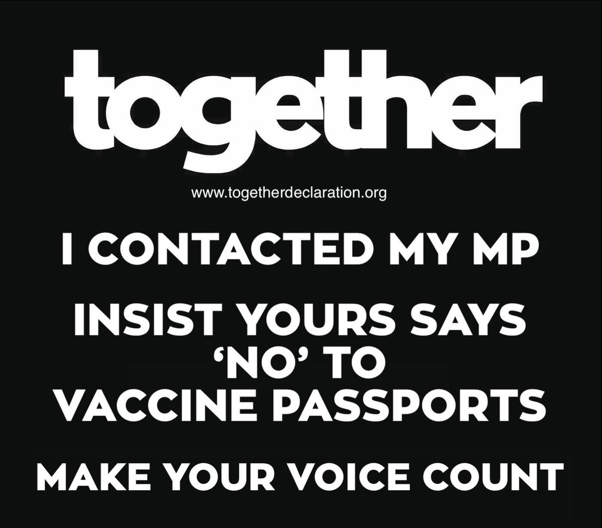 danmontila's tweet photo. I'm in South Thanet where @cmackinlay serves
Thank you for opposing Vaccine Passports. They're discriminatory &amp; wrong &amp; I shall be voting on this issue 
@Togetherdec #NoVaccinePassports 
Pls join #TogetherDeclaration https://t.co/rABvAKzfPW https://t.co/A50WGvkxH8