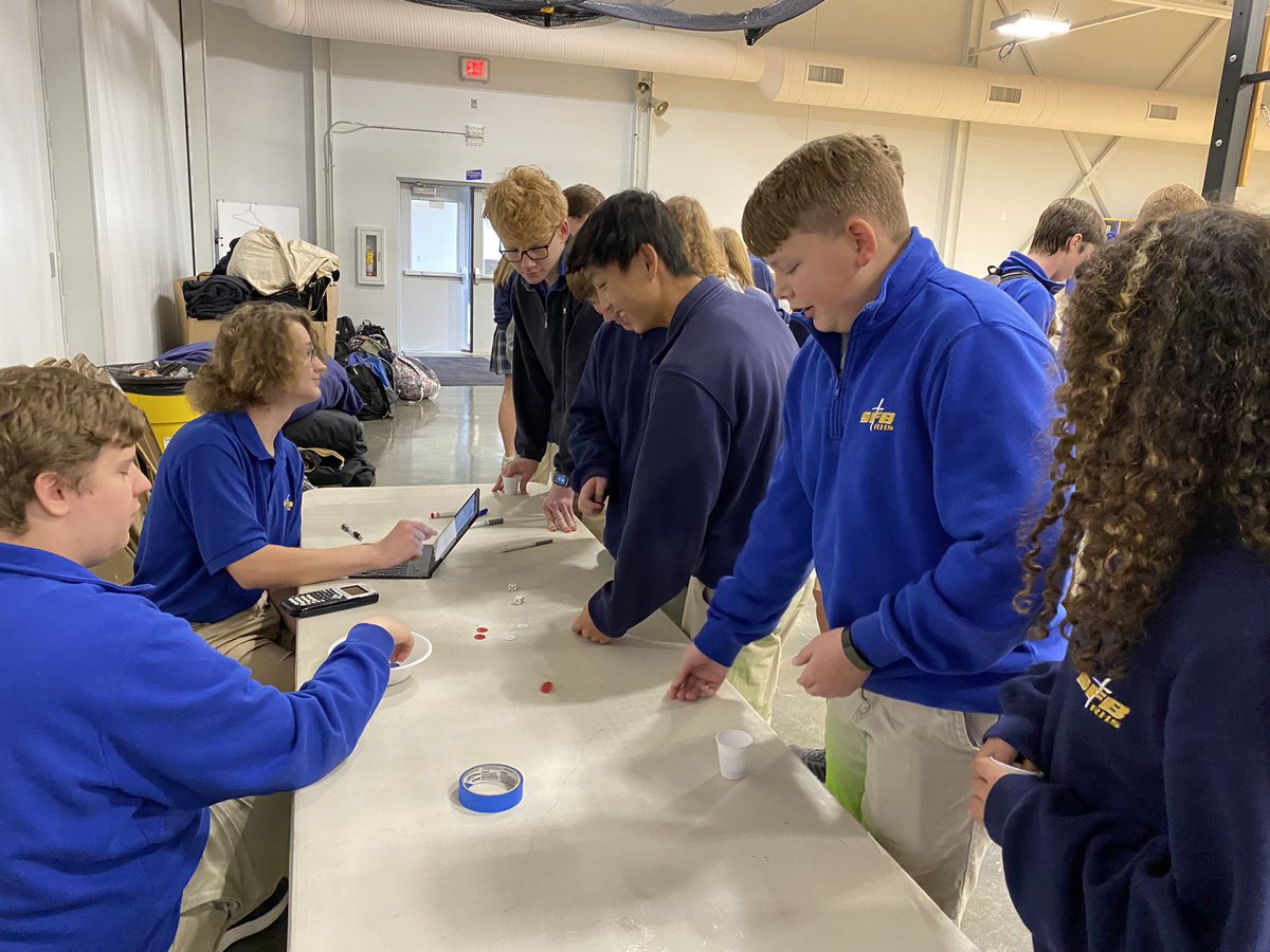 FrauTholen's tweet photo. AP Stats was tasked to create a game of chance that was enticing to players but could still yield a large profit for the house. It was a fun and engaging opportunity for them to show off their probability smarts! #WeAreBorgia https://t.co/Yqau4mkZhP
