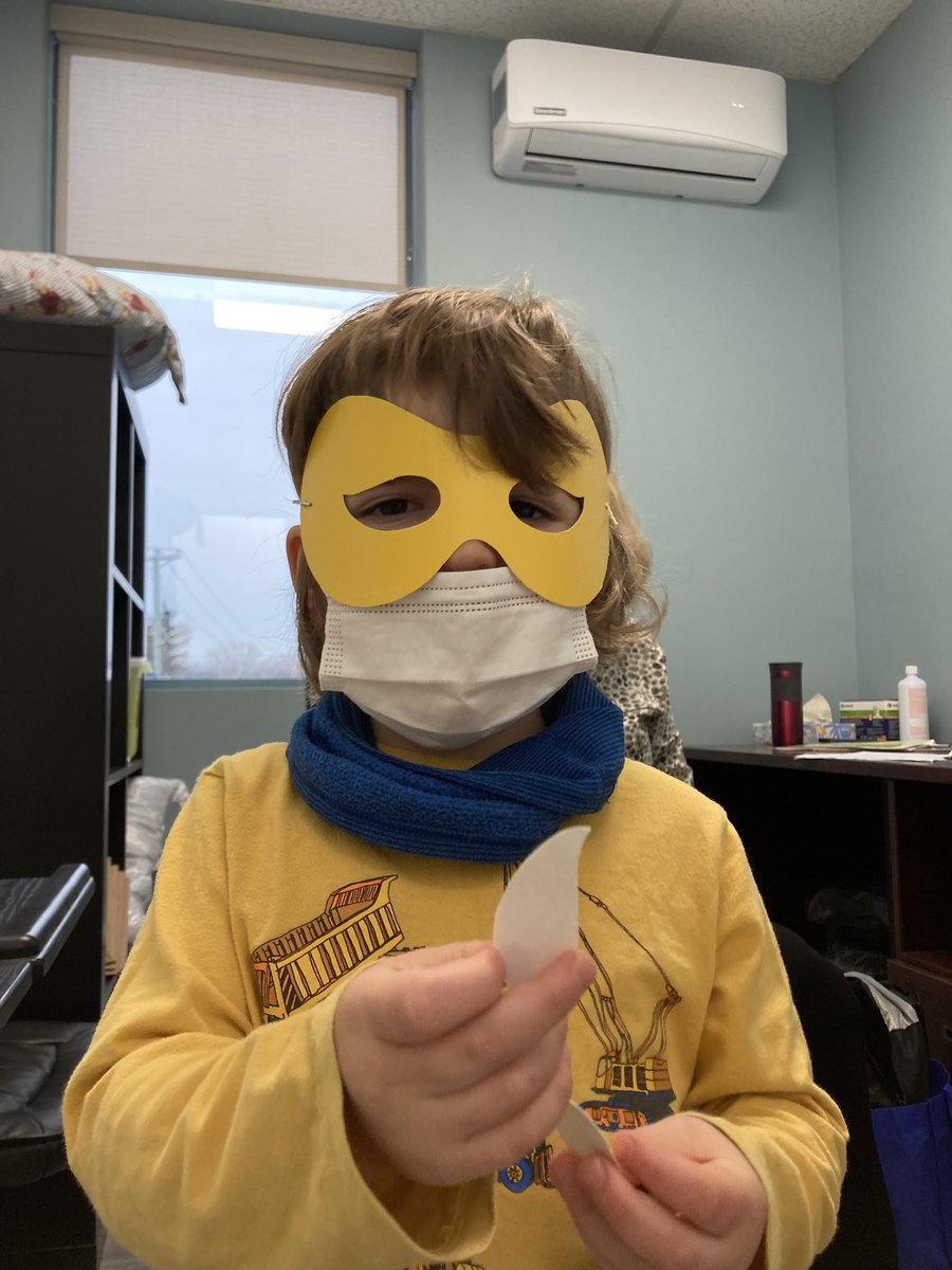 barbalink's tweet photo. My brave little superhero #scikid2 just contributed another datapoint in our fight to end #COVID19. My fingers are selfishly crossed he was not in the placebo group as QC just hit >2k cases today. (& yes i fixed his 😷 over his nose after the pict) #covidhurtskidstoo #vax4kids https://t.co/s6Ia3OMLNe