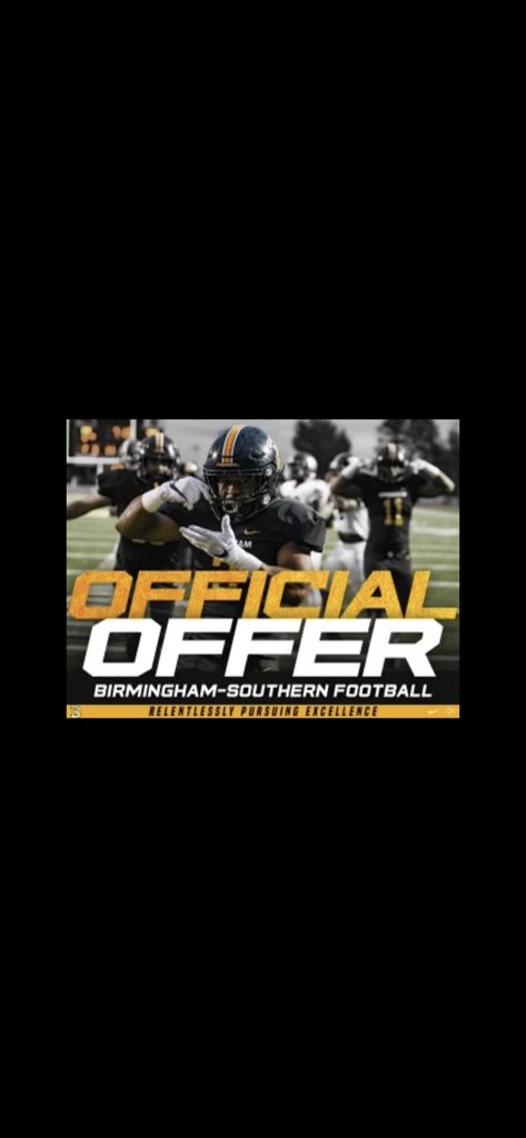 JosephA_20's tweet photo. Blessed to receive an offer from Birmingham-Southern @Coach_Colucci https://t.co/XQfotu8r6B