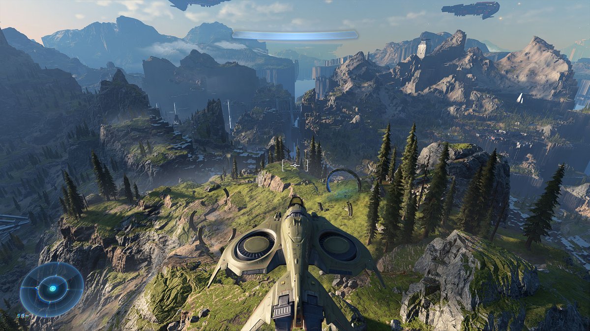 FreakShack's tweet photo. After finishing the campaign, I continued to explore Zeta Halo. @Halo Infinite is a very beautiful game! #HaloInfinite #HaloInfinitecampaign #Halo https://t.co/cUHbXsmUOL