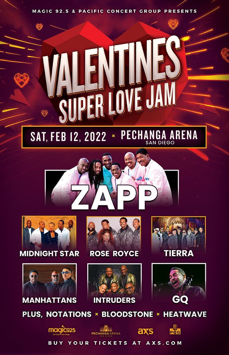 ArtLaboe's tweet photo. Give the gift of love for the holidays!! With tickets to the #SanDiego @magic925 #Valentines โค๏ธ#SuperLoveJam concert SAT FEB 12th @pechangaarenasd !!! Get tickets now at this https://t.co/bJi2vA2S2v link https://t.co/k4XLALIWr6 Presented by #PacificConcertGroup!! Donโt miss it!! https://t.co/F457BgM4OA