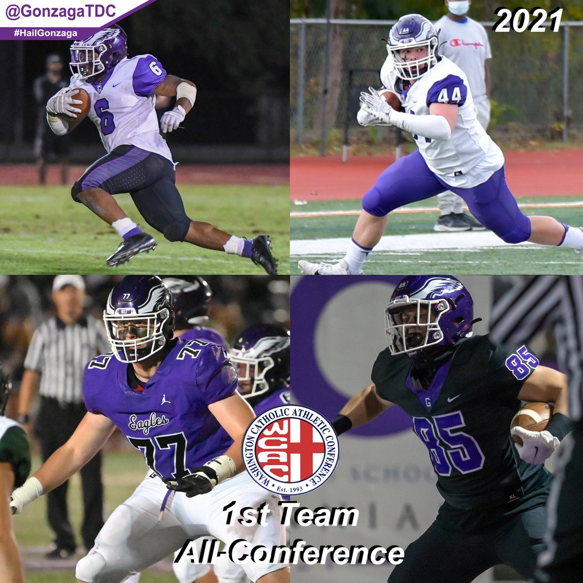 GonzagaSports's tweet photo. 🦅🥇🥈🥉 | Congratulations to the 27 Gonzaga fall student-athletes who earned ALL-WCAC honors!  

#HailGonzaga
#EaglesFlyHigh
#AMDG https://t.co/qmm8ERHCjG