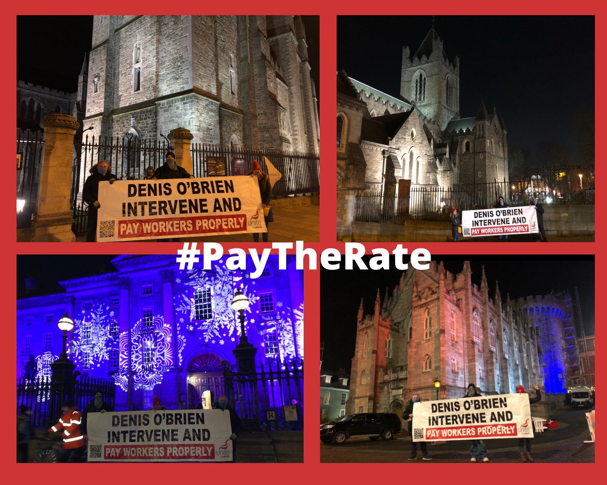 UnitedScaffs's tweet image. Out tonight in #Ireland, where @Actavo_HQ enjoys many lucrative contracts &amp;amp; deals with businesses and billionaires. We are demanding that they take control of the situation &amp;amp; make @Actavo_HQ pay workers properly. #paytherate

@tcddublin 
@stpatrickscath 
@cccdub 
@dublincastleopw