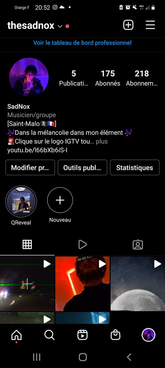 TheSadNox's tweet photo. @theomcx Je fais du son sur IG (full autodidacte j'apprend le mixage et les techniques solos depuis 1 an) pour ceux qui veulent allez y déposer un avis 🙏 https://t.co/5yAWhg91hz