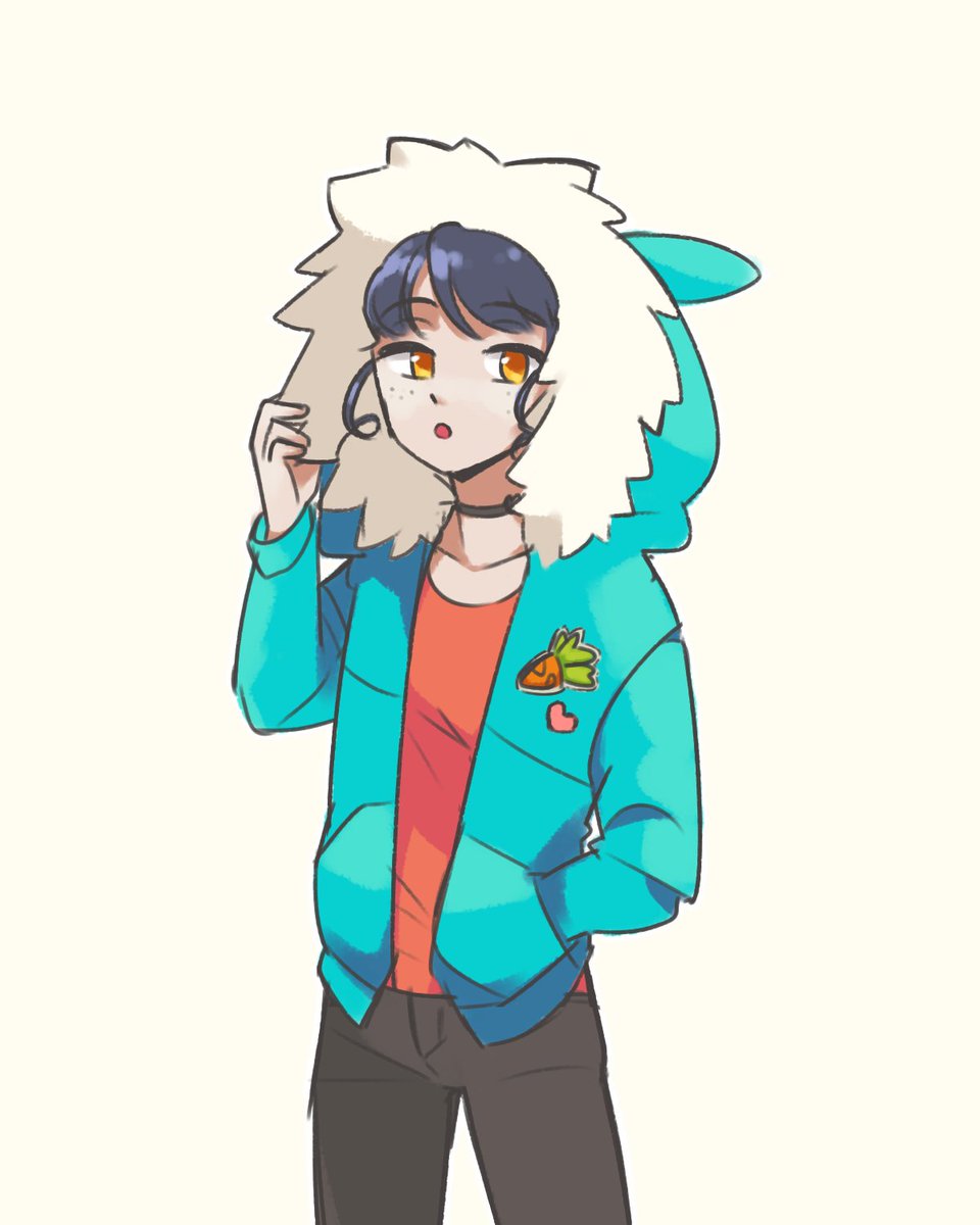 0xgrei's tweet photo. sparks' gijinka lmao pft 😂😂 i cant figure out where to put mint, her choker could be mint

ok bacc to commissions✨

#axieinfinity #axiefanart https://t.co/enf2pjgLjh