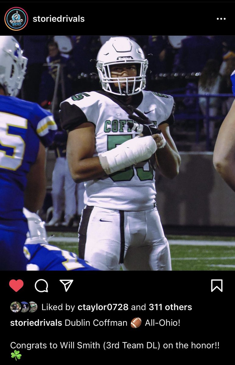 Thankful to be named to Div 1 All- Ohio