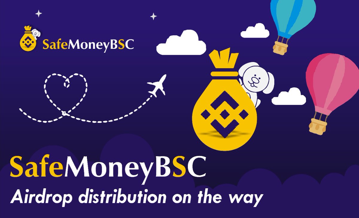 SafeMoneyBSC (@safemoneybsc_) on Twitter photo <a href="/SafeMoneyBSC_/">SafeMoneyBSC</a> 🚀🚀
📢📢 Announcing SafeMoneyBSC_ Biggest $200K Airdrop 📌📌
💲Reward: Up to 950M SafeMoney (~$38)+250B SafeMoney (~$10K) referral pool
🔴Start the airdrop bot t.me/SafeMoneyBSCAi…
#Airdrop #SafeMoneyBSC #Crypto #BinanceSmartChain #NFTs #Bitcoin <a href="/SafeMoneyBSC_/">SafeMoneyBSC</a> 🚀🚀
📢📢 Announcing SafeMoneyBSC_ Biggest $200K Airdrop 📌📌
💲Reward: Up to 950M SafeMoney (~$38)+250B SafeMoney (~$10K) referral pool
🔴Start the airdrop bot t.me/SafeMoneyBSCAi…
#Airdrop #SafeMoneyBSC #Crypto #BinanceSmartChain #NFTs #Bitcoin