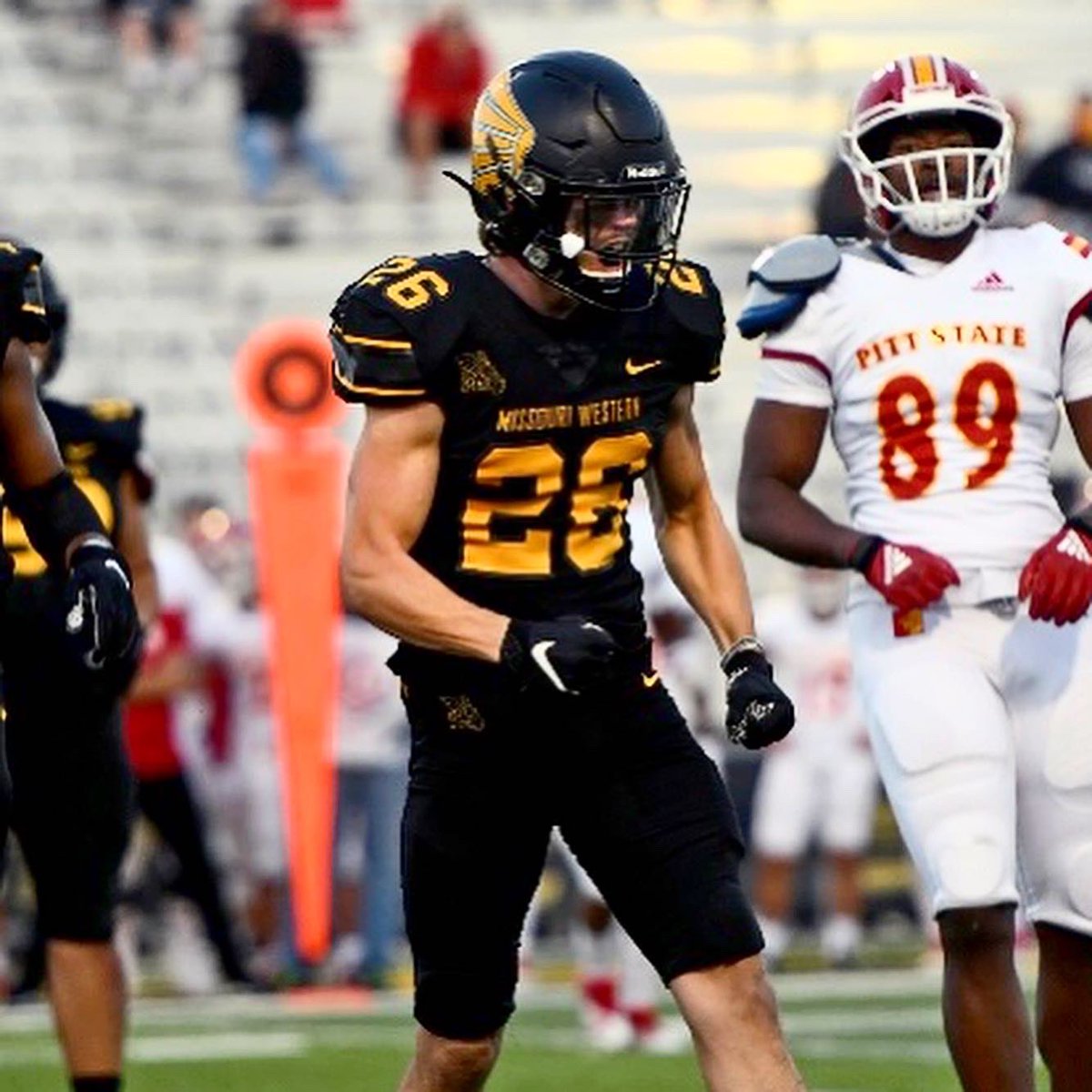 KalebMP21's tweet photo. Blessed with opportunity! I have officially entered the transfer portal, my recruitment and DM’s are now open. Thanks for the memories Griff Nation! https://t.co/KSxKoUbiBz