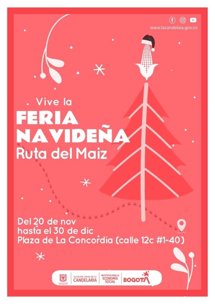 Alcandelaria_'s tweet photo. ✔️Te invitamos a participar de la feria navideña, #RutaDelMaíz, 🌽🌽un espacio para los emprendimientos y productos locales. 

¡Participa! 🤝 https://t.co/fj7GQ6vnL0