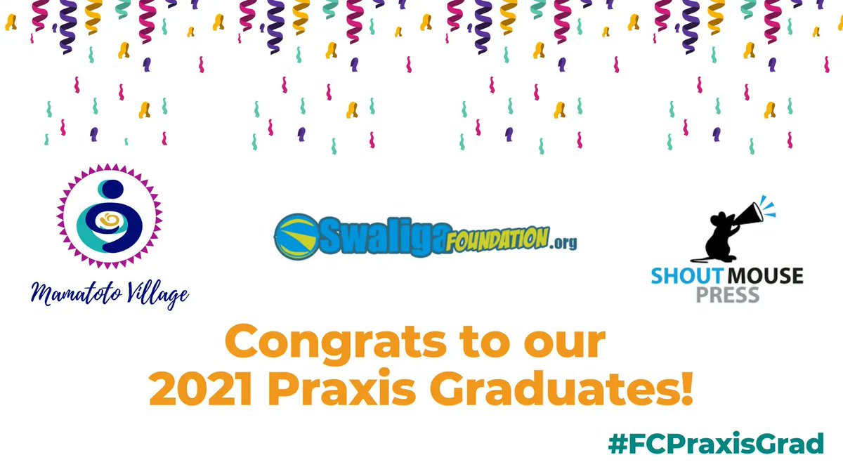 FairChanceDC's tweet photo. Today, we are celebrating the hard work and dedication of our 3 Praxis Graduates: @MamatotoVillage, @shoutmousepress and @TribeSwaliga! Follow our hashtag #FCPraxisGrad for updates from our graduation celebration. https://t.co/UTFD0TW2fN