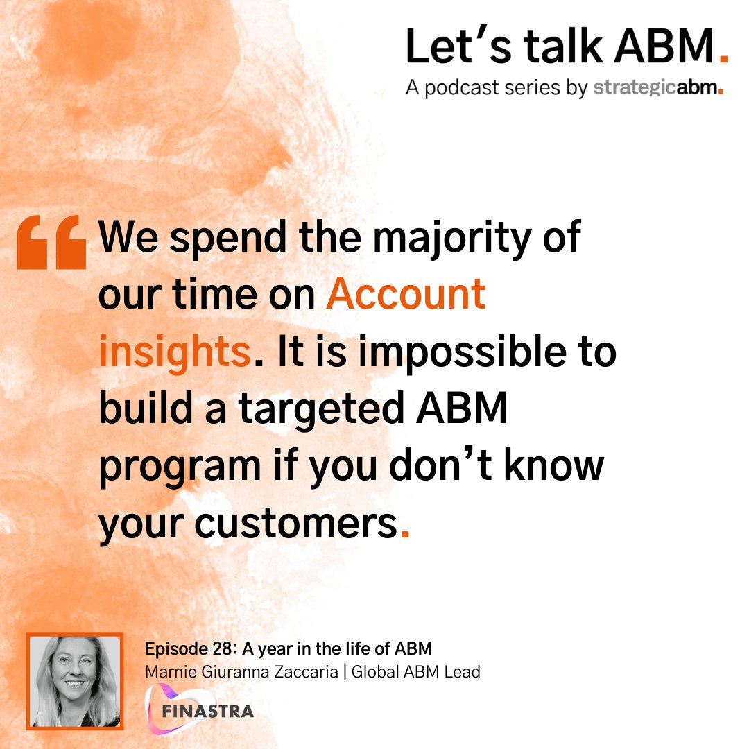 Knowing how many resources you have and where to focus them, is absolutely critical if you hope to succeed with ABM. “If we want to be truly customer-centric, as we do, we need to personalize and cater for those personalized individual stories.” bit.ly/3CR900L #abm