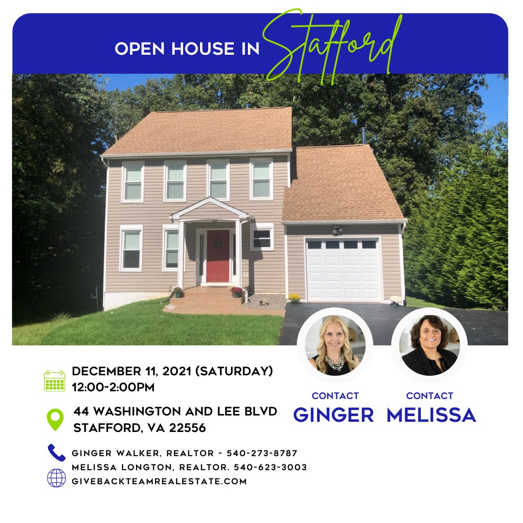 🏡 Open house this Saturday! 🏡
 
Come see 44 Washington and Lee Blvd in Stafford from 12:00 PM to 2:00 PM this Saturday! The current owners made some amazing improvements to this home and we can't wait for you to see it!