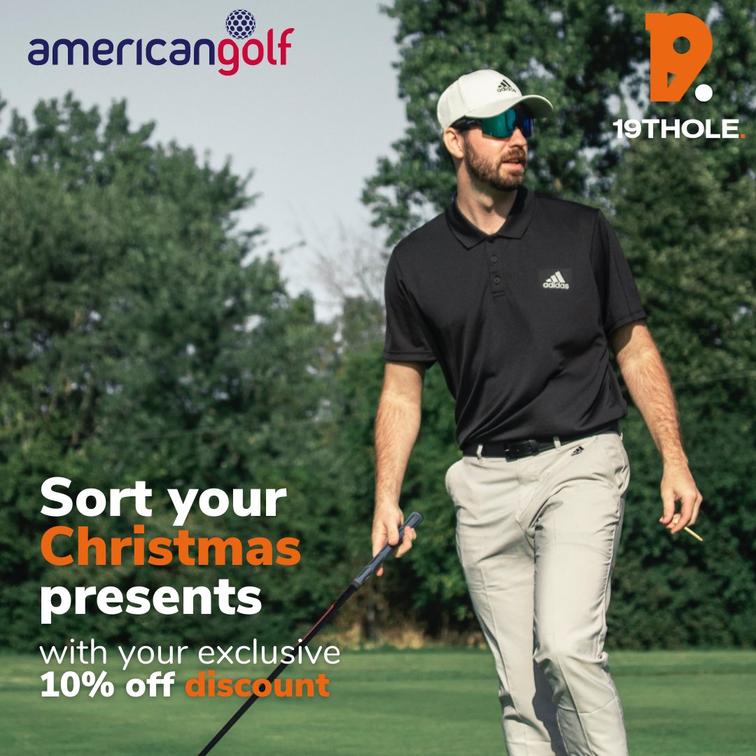 Sort your Christmas presents for golf lovers with your exclusive 10% off at @americangolf_UK (applies once when you register at 19tHole app)

Sign up!

Apple - apps.apple.com/gb/app/19thole…

Android - play.google.com/store/apps/det…

#swipeandswing #GolfAdvice #GolfTrick #19thole #AmericanGolf