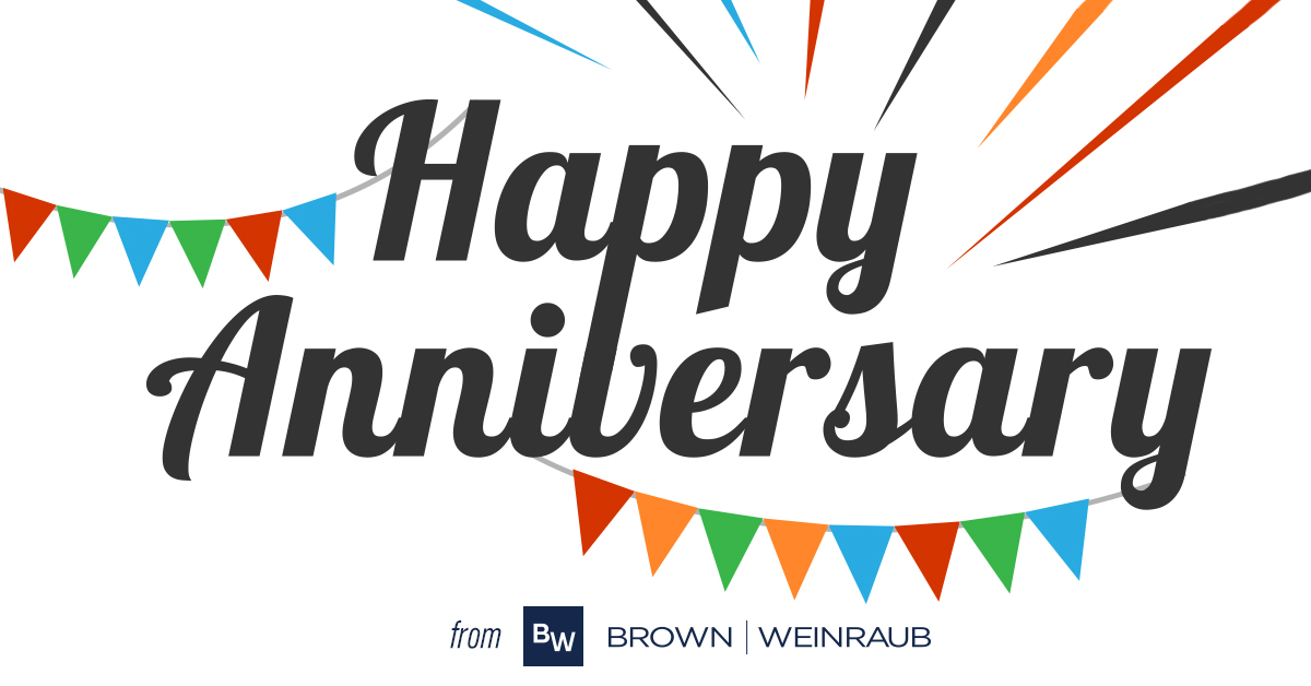 Happy Anniversary to <a href="/TrinityHealthMI/">Trinity Health MI</a>, <a href="/IWBATweets/">Injured Workers' Bar Association</a>, Catskill OTB, <a href="/BeginWChildren/">Beginning with Children</a>, and the <a href="/CF_Foundation/">Cystic Fibrosis Foundation</a>... we thank you for the continued confidence you place in us!
