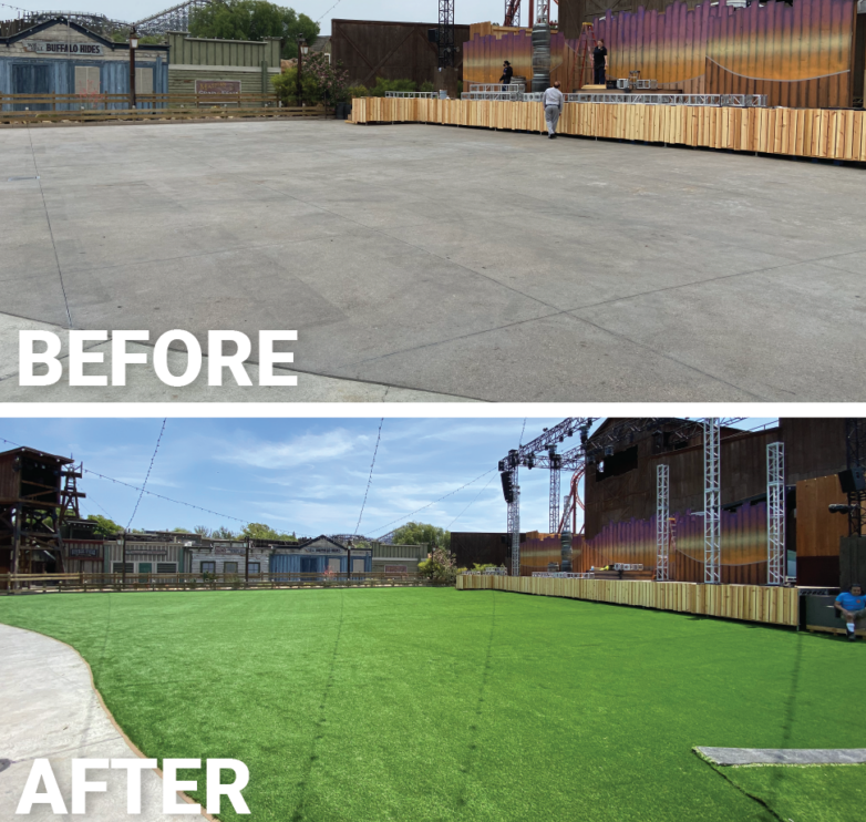 ModFence's tweet photo. #ModFence doesn't just provide high quality event fencing, we also offer #EventTurf. Designed for outdoor use, Event Turf rolls are incredibly durable, making them great temporary flooring for all types of events, concerts, beer gardens &amp; festivals.
#outdoorevents #eventdesign https://t.co/p5Fop1y8gS