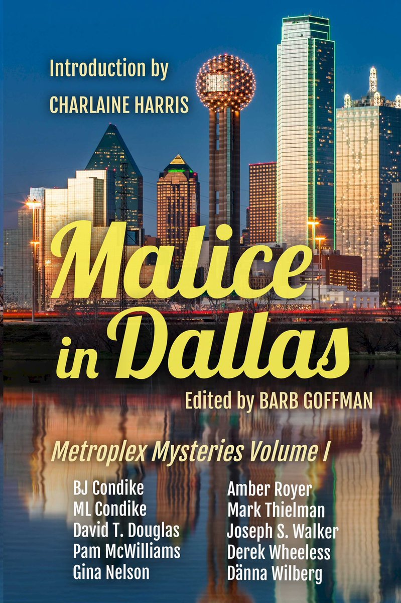 d_wheeless's tweet photo. Cover reveal! My short story about a married couple in Frisco will be published next month in the first Sisters in Crime North Dallas chapter anthology, MALICE IN DALLAS. https://t.co/qpfm2G6Uhi #DontReadAlone https://t.co/YjZXm25vZZ
