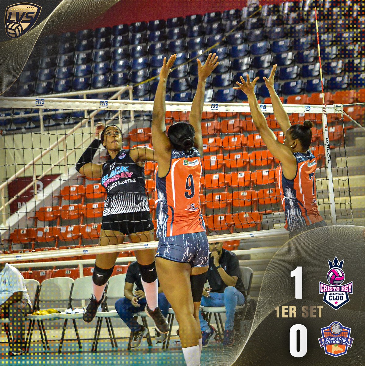 A ley de dos sets para la corona, <a href="/cristoreyvc/">Cristo Rey Volleyball Club</a> 👑 domina iniciando el partido.

#LVS2021 #VolvioLaLiga #VoleibolDominicano #LVSFemenino #FinalLVS