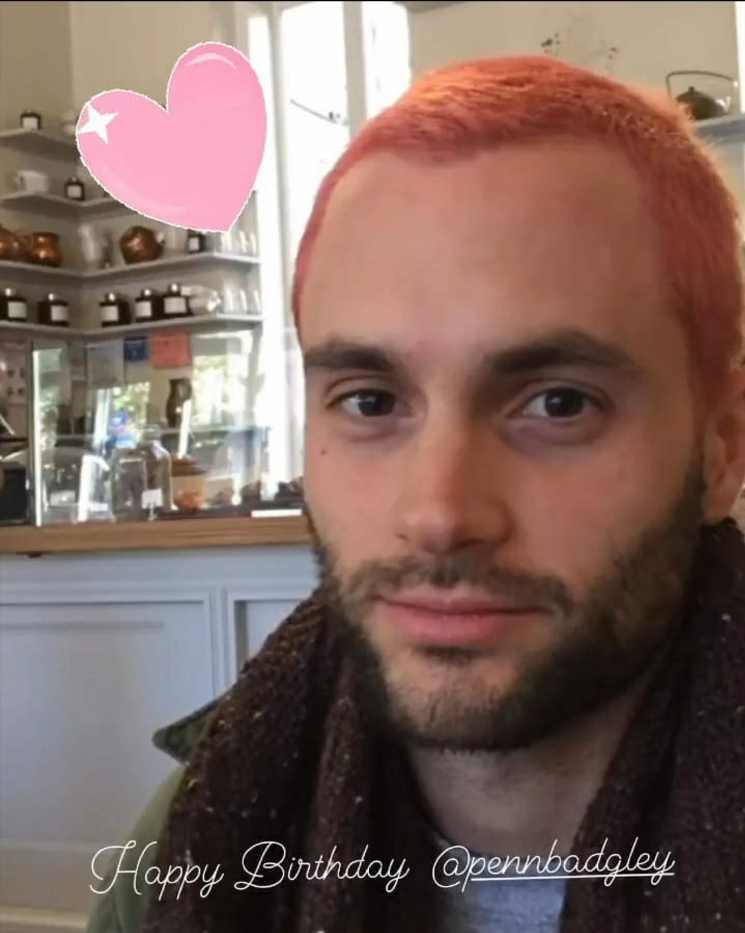 best of penn badgley on Twitter: "penn with his pink buzzcut  https://t.co/xQjiRIh4tO" / Twitter