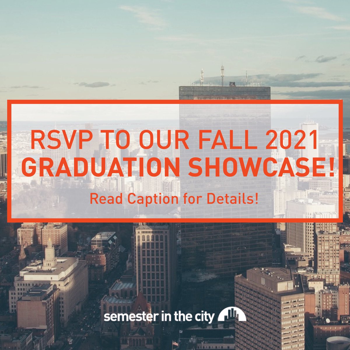 CollegeforSI's tweet photo. RSVP to hear from our Fall 2021 Fellows about their amazing internships, mentors, and projects this semester at our Semester in the City Graduation Showcase. Click the link below to register: https://t.co/3AwDSL9z8y https://t.co/TVsnaceBkz